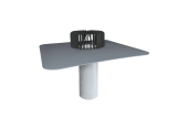 Jednostenný strešný vpust TOPWET na PVC - pre nezateplené strechy, DN 50 / 50 mm