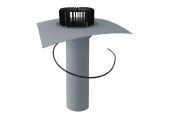 Jednostenný strešný vpust TOPWET na PVC - vyhrievaný, DN 70 / 75 mm